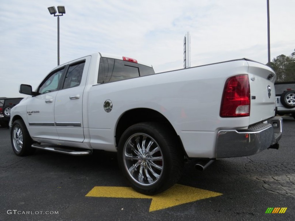 2011 Ram 1500 SLT Quad Cab - Bright White / Dark Slate Gray/Medium Graystone photo #5