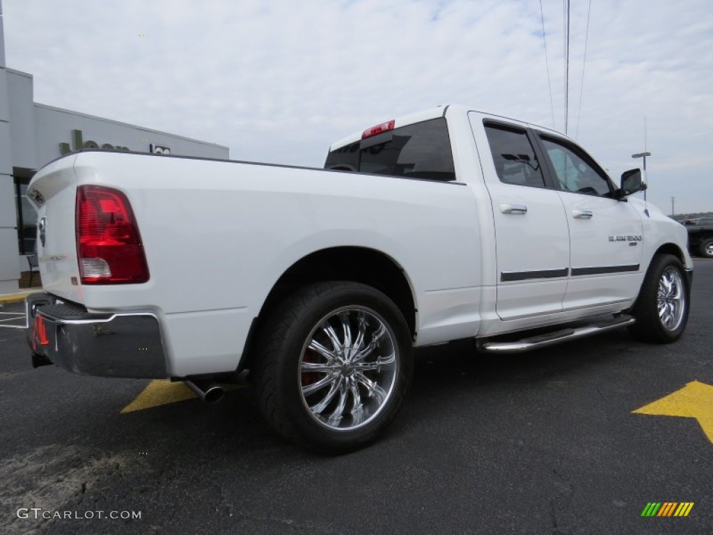 2011 Ram 1500 SLT Quad Cab - Bright White / Dark Slate Gray/Medium Graystone photo #7