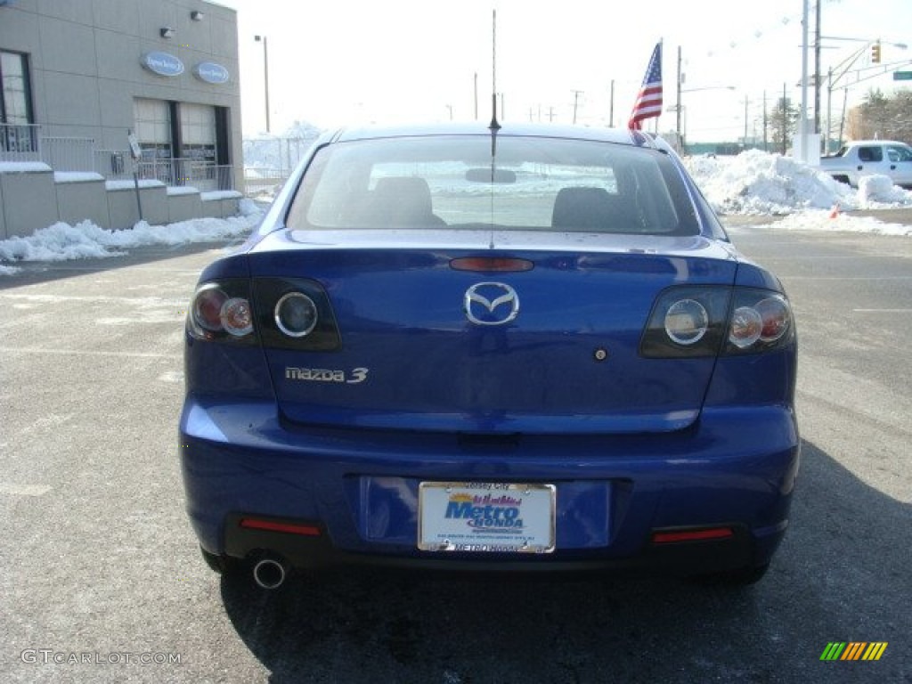 2007 MAZDA3 s Sport Sedan - Aurora Blue Mica / Black photo #5