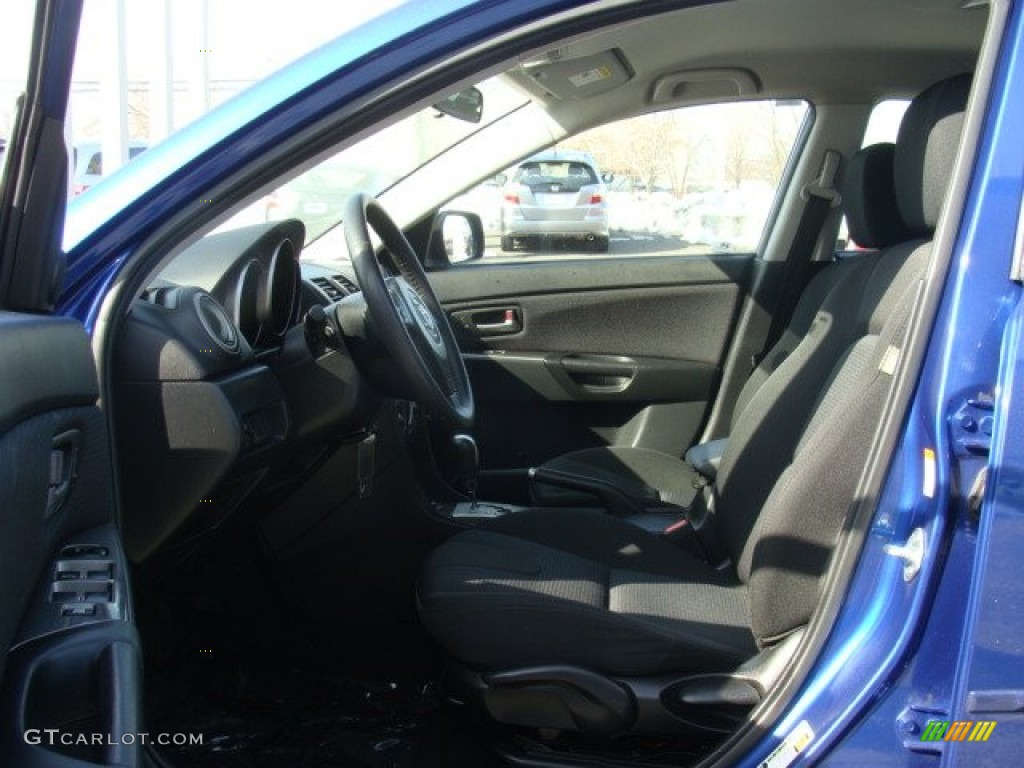 2007 MAZDA3 s Sport Sedan - Aurora Blue Mica / Black photo #8