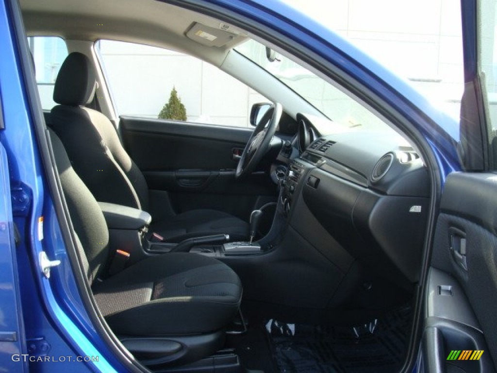 2007 MAZDA3 s Sport Sedan - Aurora Blue Mica / Black photo #9