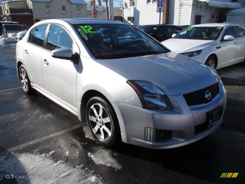 2012 Sentra 2.0 SR Special Edition - Brilliant Silver Metallic / Charcoal photo #1