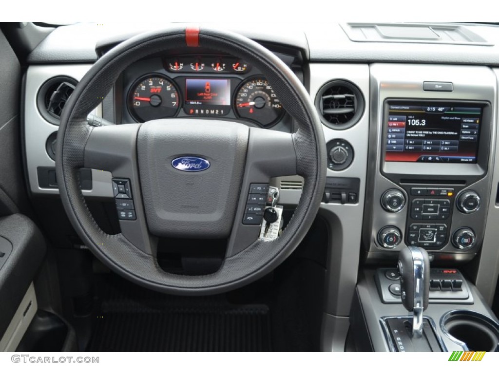 2013 F150 SVT Raptor SuperCrew 4x4 - Blue Flame Metallic / Raptor Black Leather/Cloth photo #22