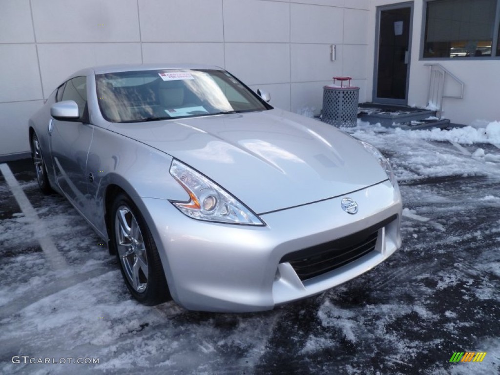 2009 370Z Touring Coupe - Brilliant Silver / Gray Leather photo #1