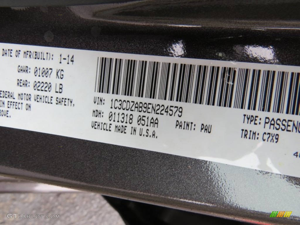 2014 Avenger SE - Granite Crystal Metallic / Black photo #17