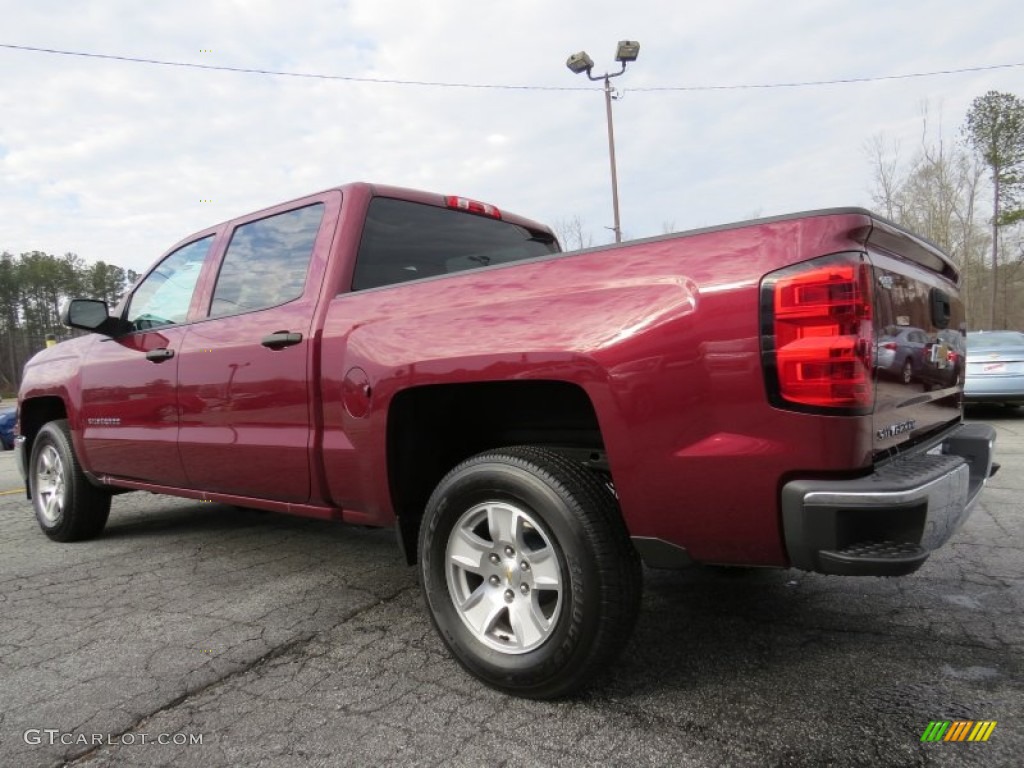 2014 Silverado 1500 LT Crew Cab - Deep Ruby Metallic / Cocoa/Dune photo #5