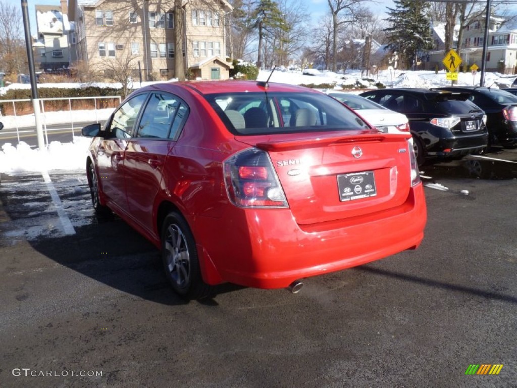 2012 Sentra 2.0 SR Special Edition - Red Alert / Charcoal photo #4