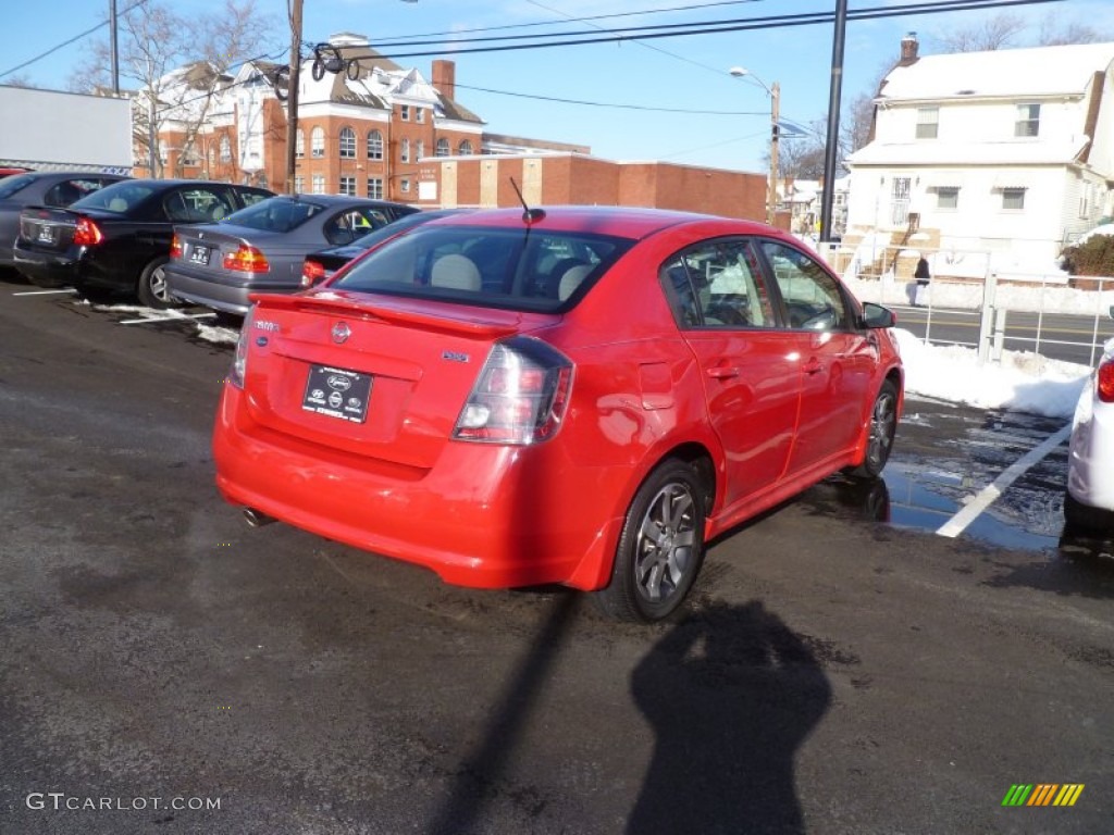 2012 Sentra 2.0 SR Special Edition - Red Alert / Charcoal photo #6