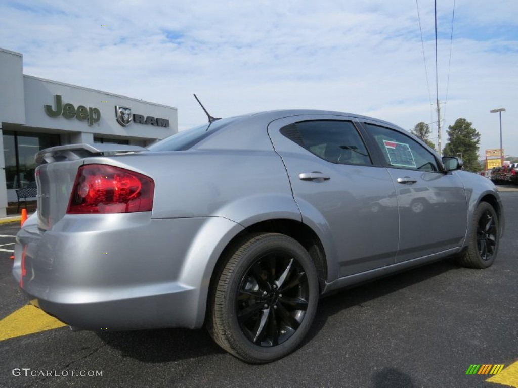 2014 Avenger SXT - Billet Silver Metallic / Black photo #7