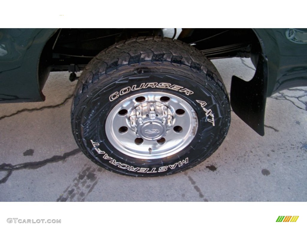 2001 F250 Super Duty XL Regular Cab 4x4 - Dark Highland Green Metallic / Medium Parchment photo #9