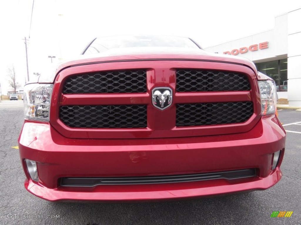 2014 1500 Express Crew Cab 4x4 - Deep Cherry Red Crystal Pearl / Black/Diesel Gray photo #2