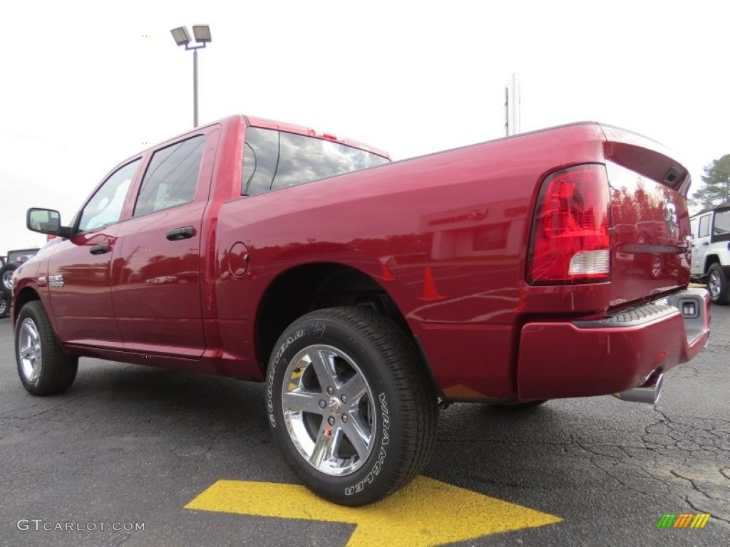 2014 1500 Express Crew Cab 4x4 - Deep Cherry Red Crystal Pearl / Black/Diesel Gray photo #5