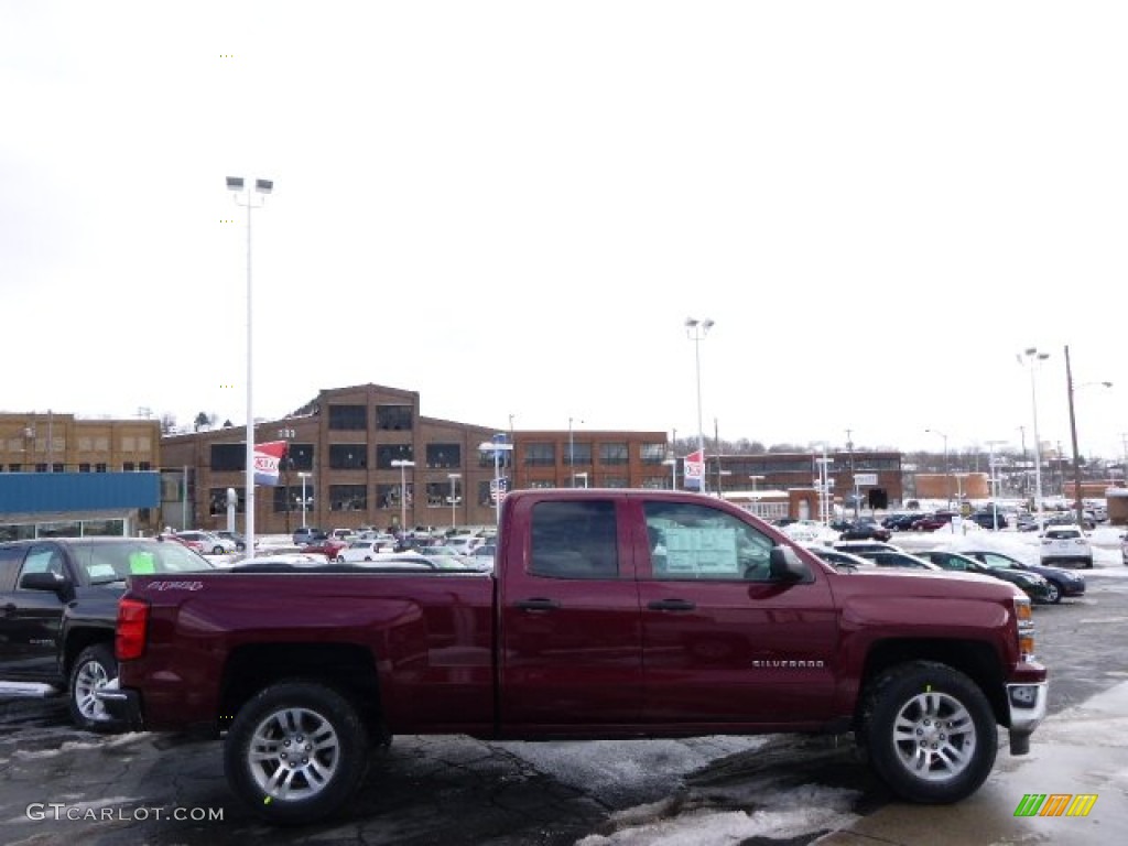 2014 Silverado 1500 LT Double Cab 4x4 - Deep Ruby Metallic / Jet Black photo #1