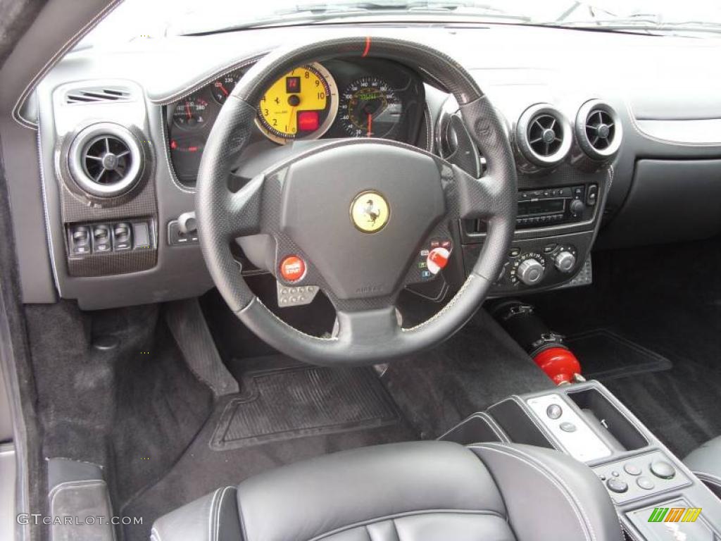 2006 F430 Coupe F1 - Grigio Ingrid (Grey) / Nero (Black) photo #7