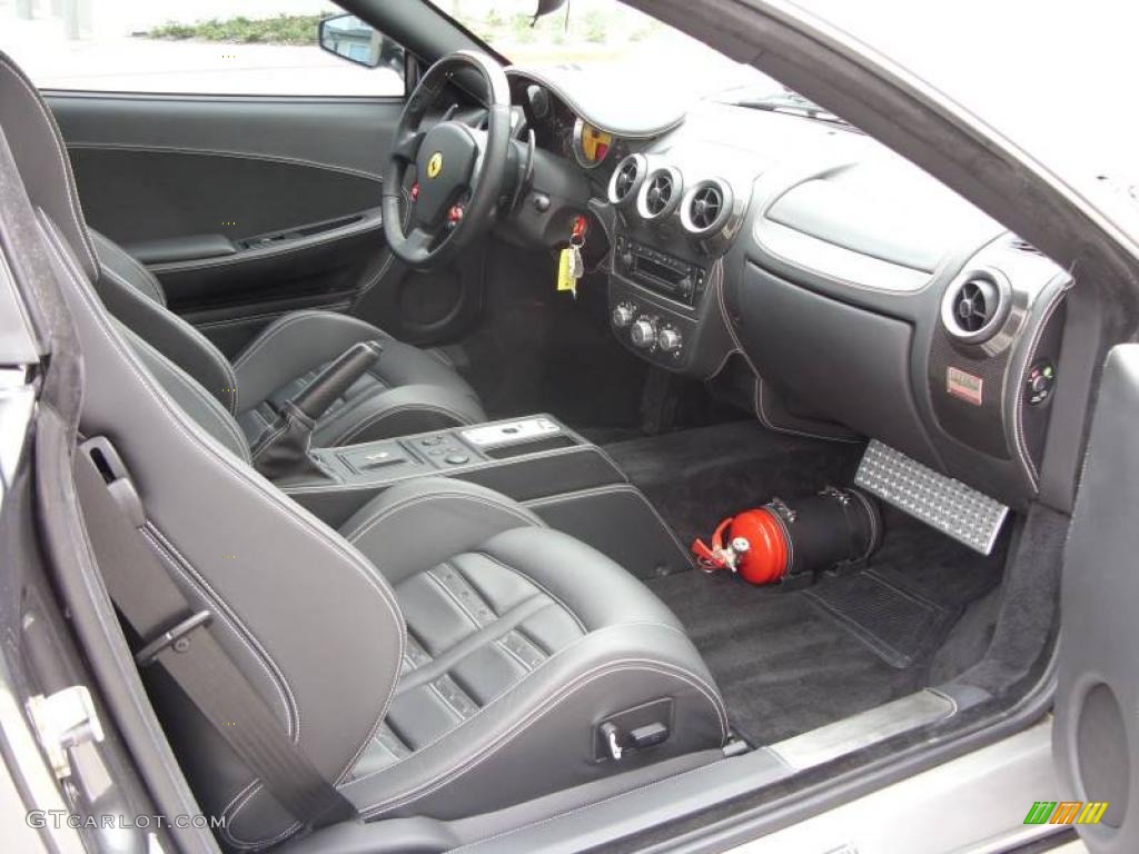 2006 F430 Coupe F1 - Grigio Ingrid (Grey) / Nero (Black) photo #8