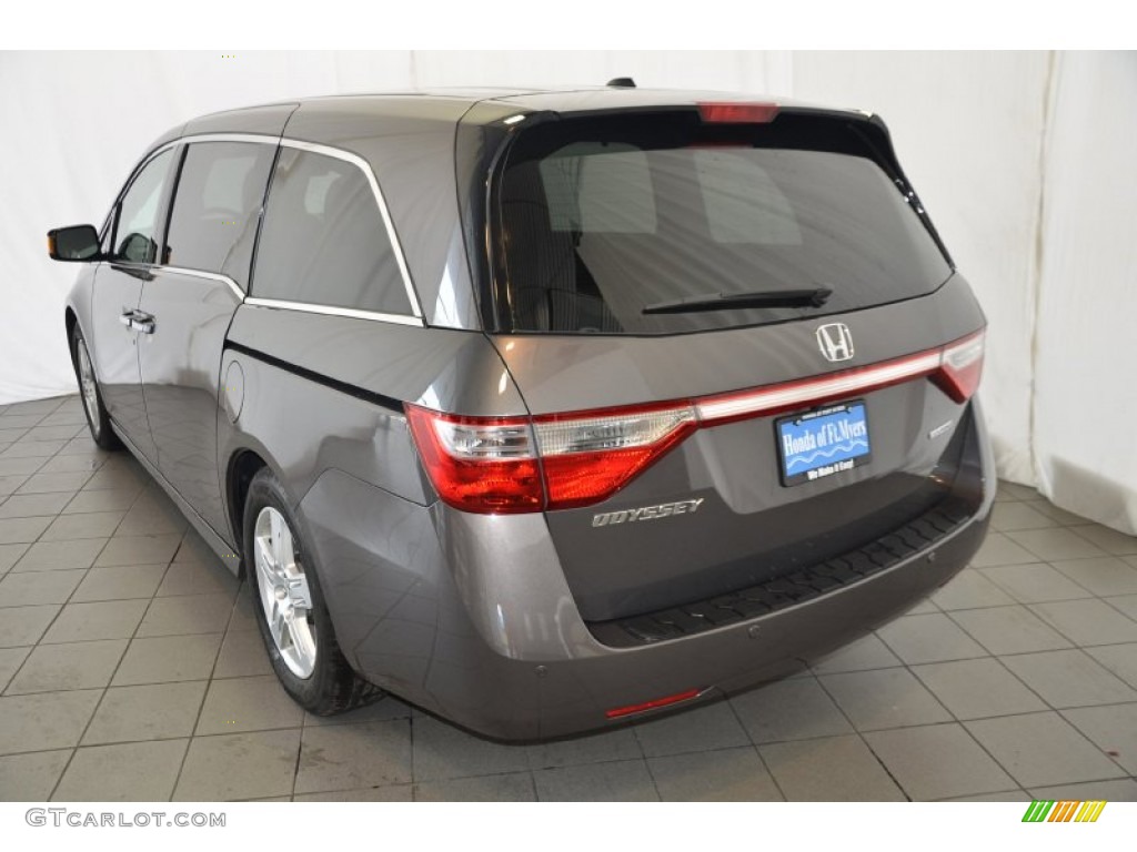 2013 Odyssey Touring Elite - Smokey Topaz Metallic / Gray photo #6