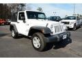 2012 Bright White Jeep Wrangler Sport 4x4  photo #3