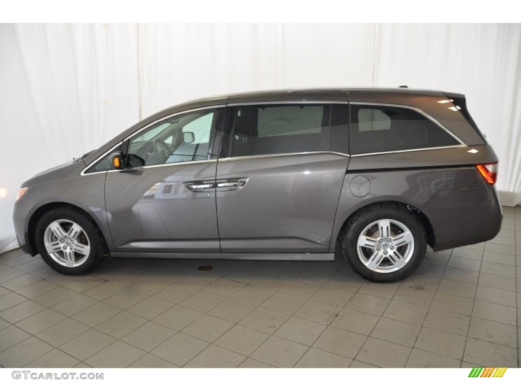 2013 Odyssey Touring Elite - Smokey Topaz Metallic / Gray photo #10