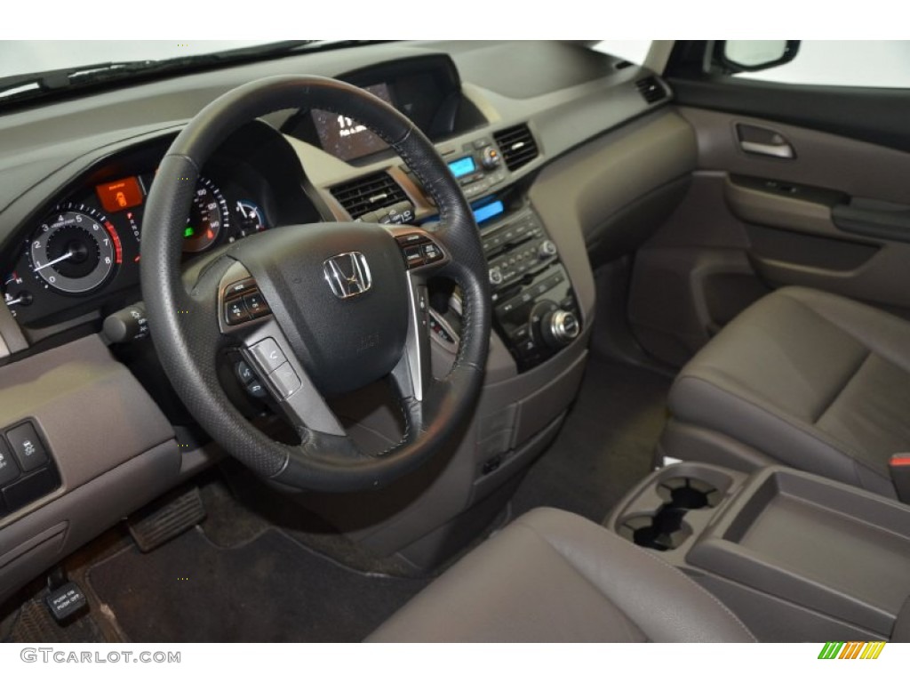 2013 Odyssey Touring Elite - Smokey Topaz Metallic / Gray photo #12