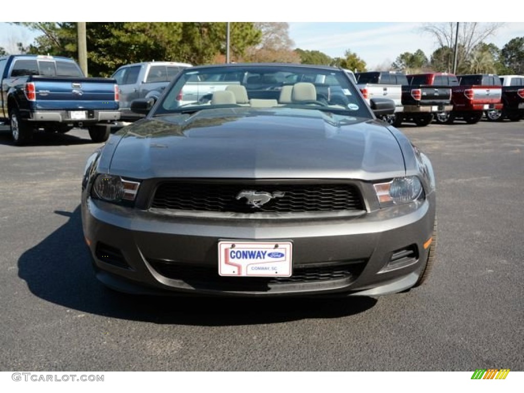 2011 Mustang V6 Convertible - Sterling Gray Metallic / Charcoal Black photo #2