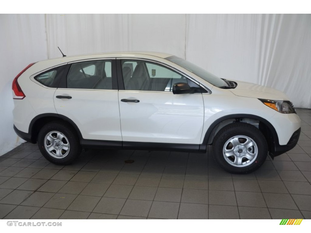 2014 CR-V LX - White Diamond Pearl / Gray photo #5
