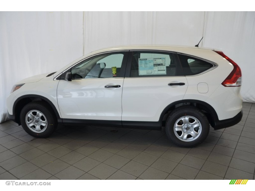 2014 CR-V LX - White Diamond Pearl / Gray photo #8