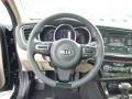 2014 Kia Optima Beige Interior Steering Wheel Photo