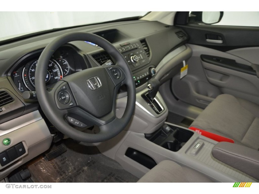 2014 CR-V LX - White Diamond Pearl / Gray photo #10