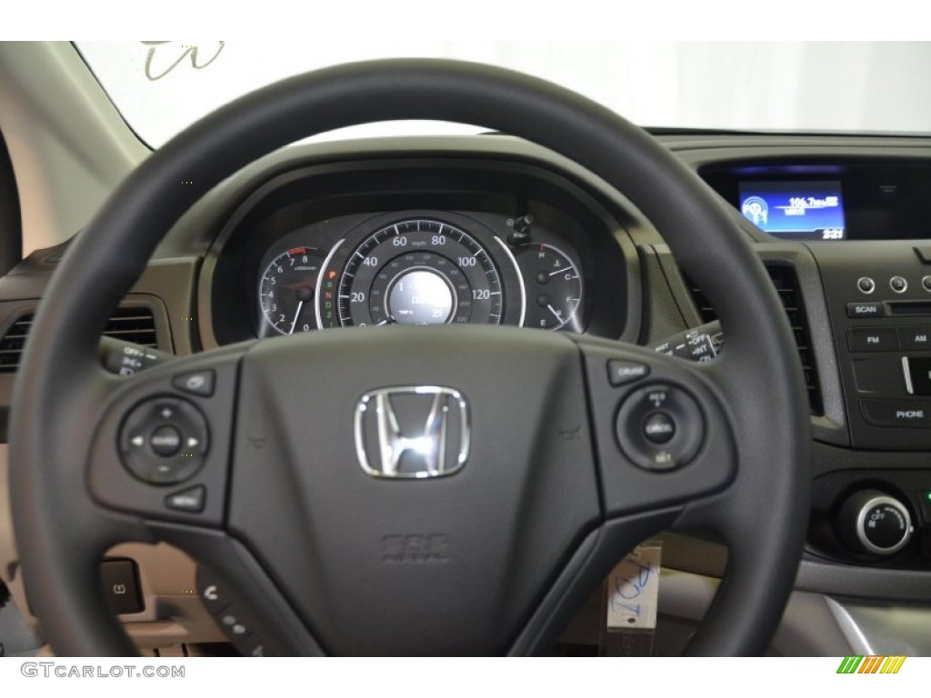 2014 CR-V LX - White Diamond Pearl / Gray photo #18