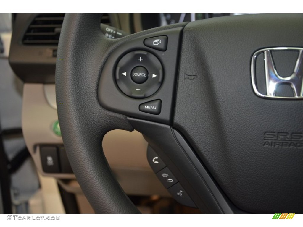 2014 CR-V LX - White Diamond Pearl / Gray photo #20