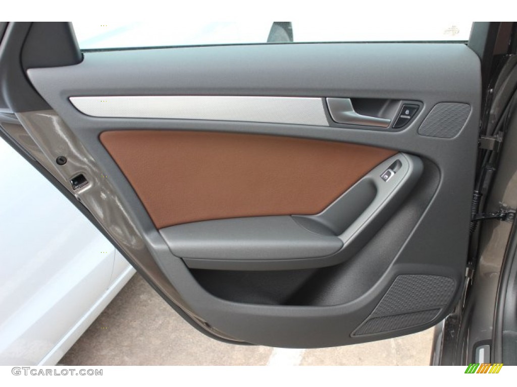 2014 A4 2.0T quattro Sedan - Dakota Grey Metallic / Chestnut Brown/Black photo #21