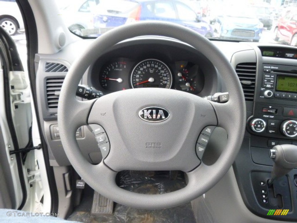 2014 Kia Sedona LX Gray Steering Wheel Photo #90393053