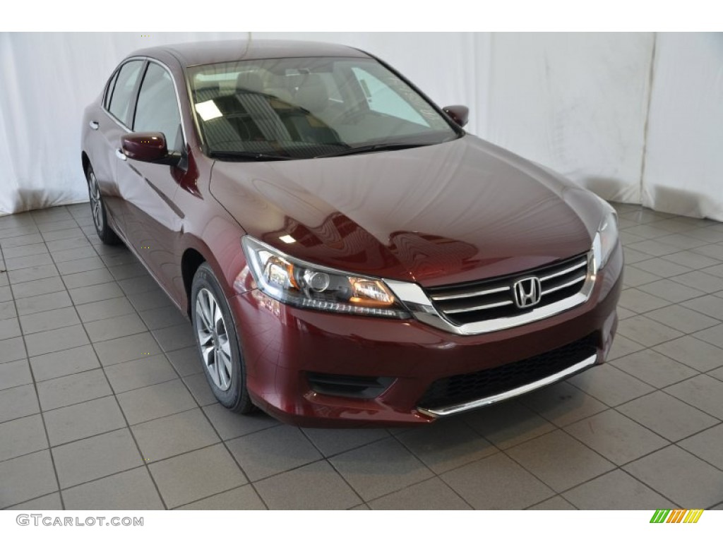 2014 Accord LX Sedan - Basque Red Pearl II / Ivory photo #1