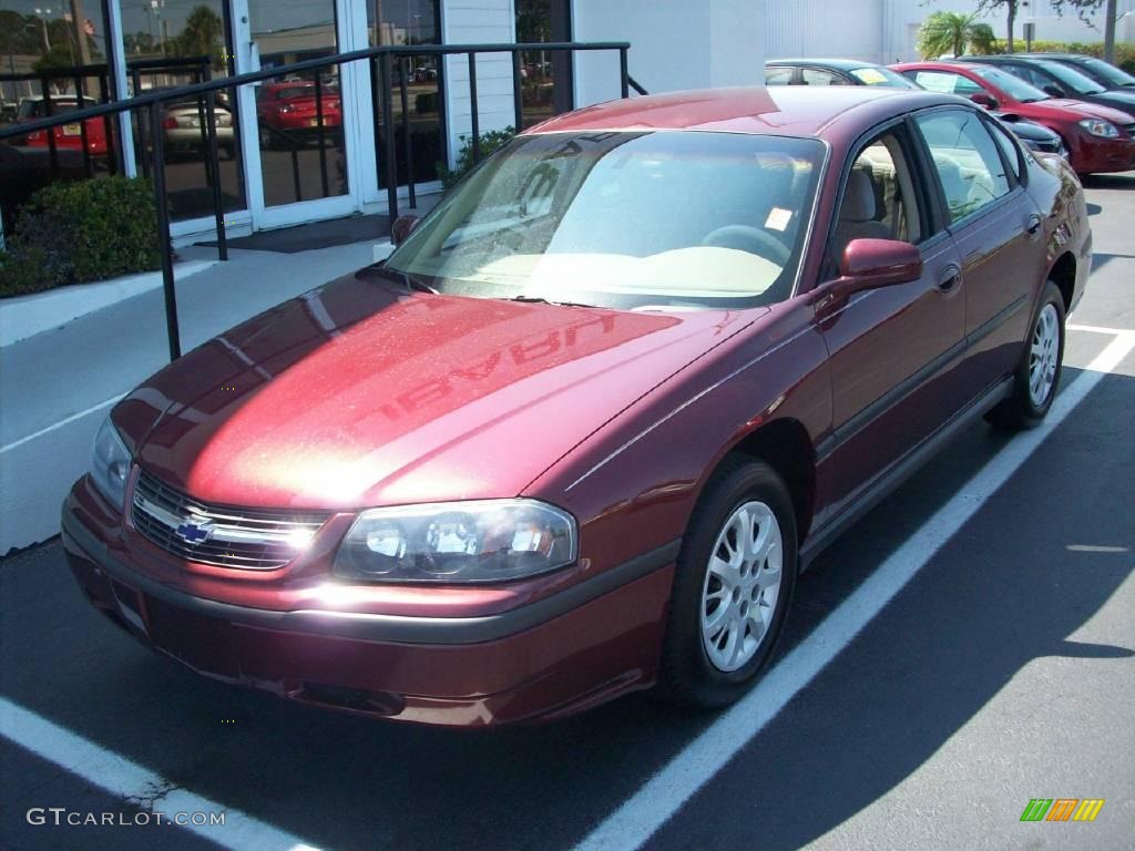2001 Impala  - Dark Carmine Red Metallic / Medium Gray photo #1