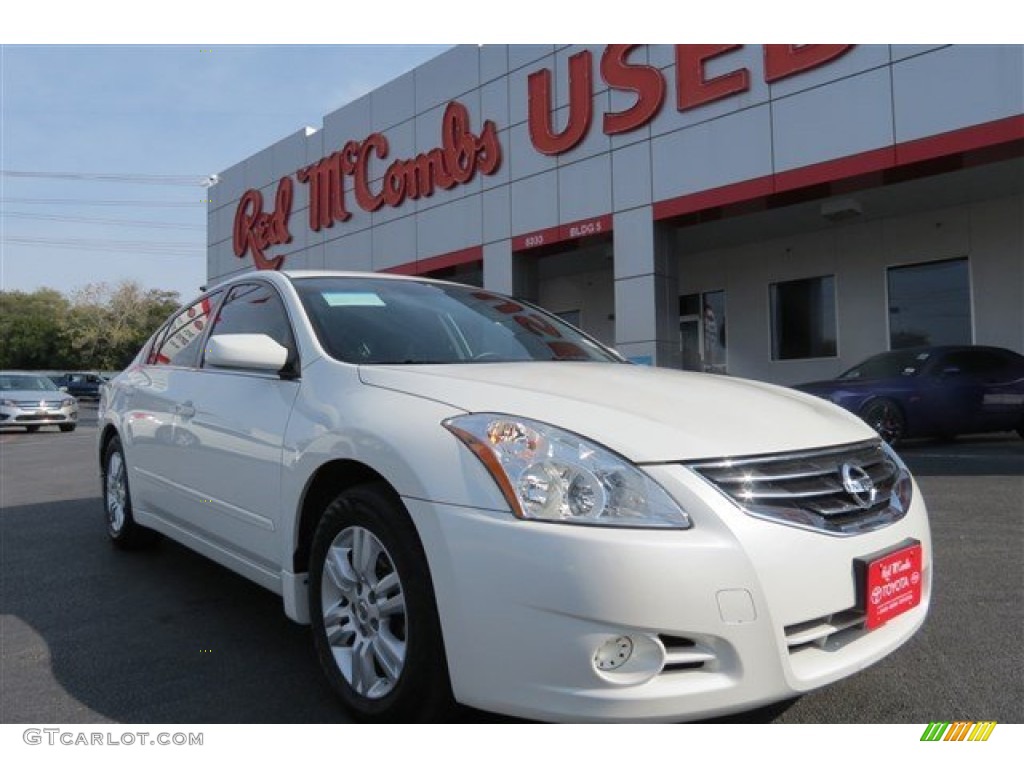 2011 Altima 2.5 SL - Winter Frost White / Blond photo #1