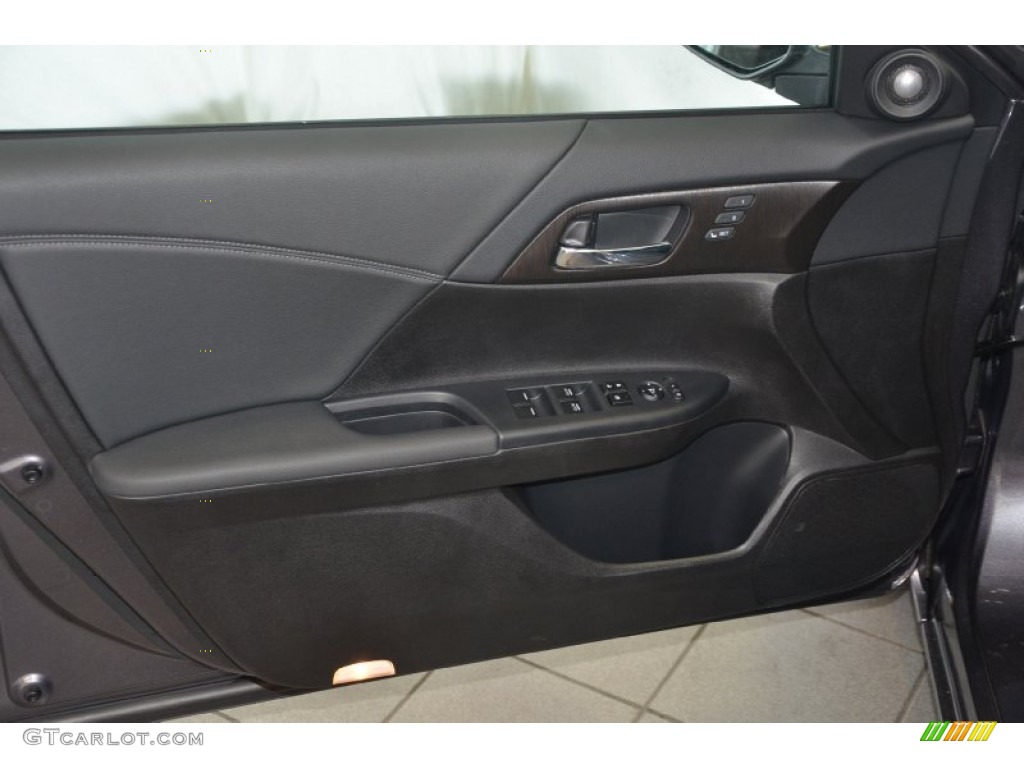 2014 Accord Hybrid EX-L Sedan - Modern Steel Metallic / Black photo #10