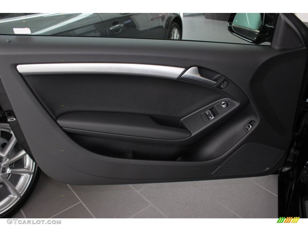 2014 Audi A5 2.0T quattro Coupe Black Door Panel Photo #90396638
