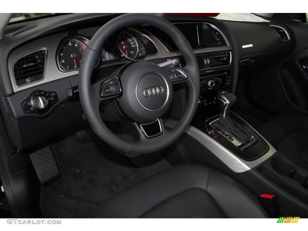 2014 Audi A5 2.0T quattro Coupe Black Dashboard Photo #90396653