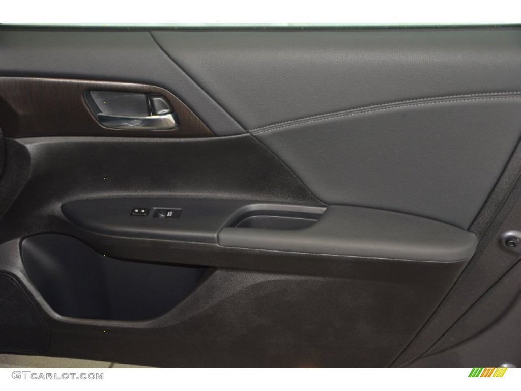 2014 Accord Hybrid EX-L Sedan - Modern Steel Metallic / Black photo #35