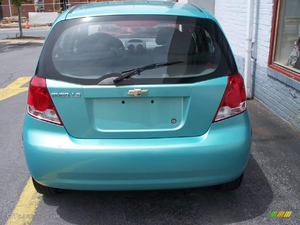 2005 Aveo LS Hatchback - Aqua Metallic / Gray photo #6