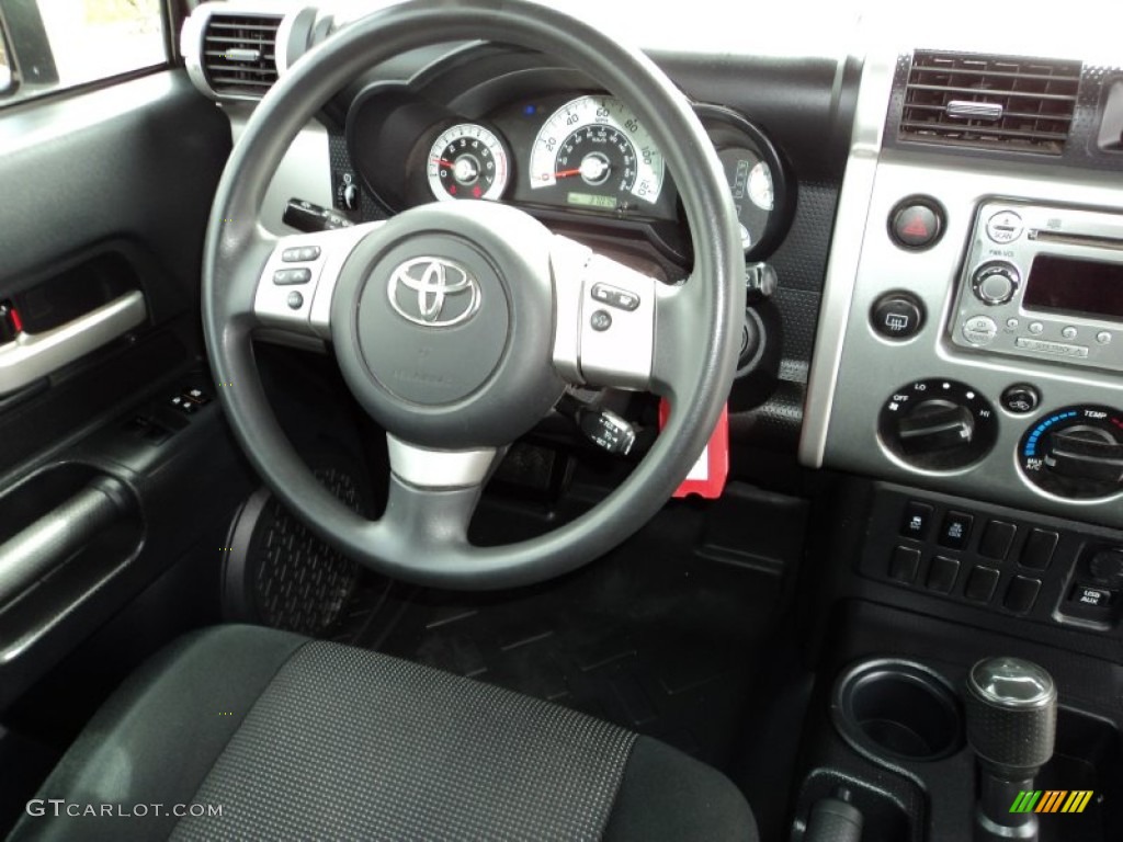 2012 Toyota FJ Cruiser Standard FJ Cruiser Model Dark Charcoal Steering Wheel Photo #90399047