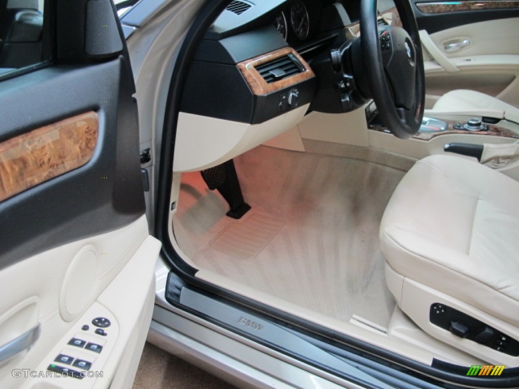 2009 5 Series 528xi Sedan - Platinum Bronze Metallic / Cream Beige photo #15