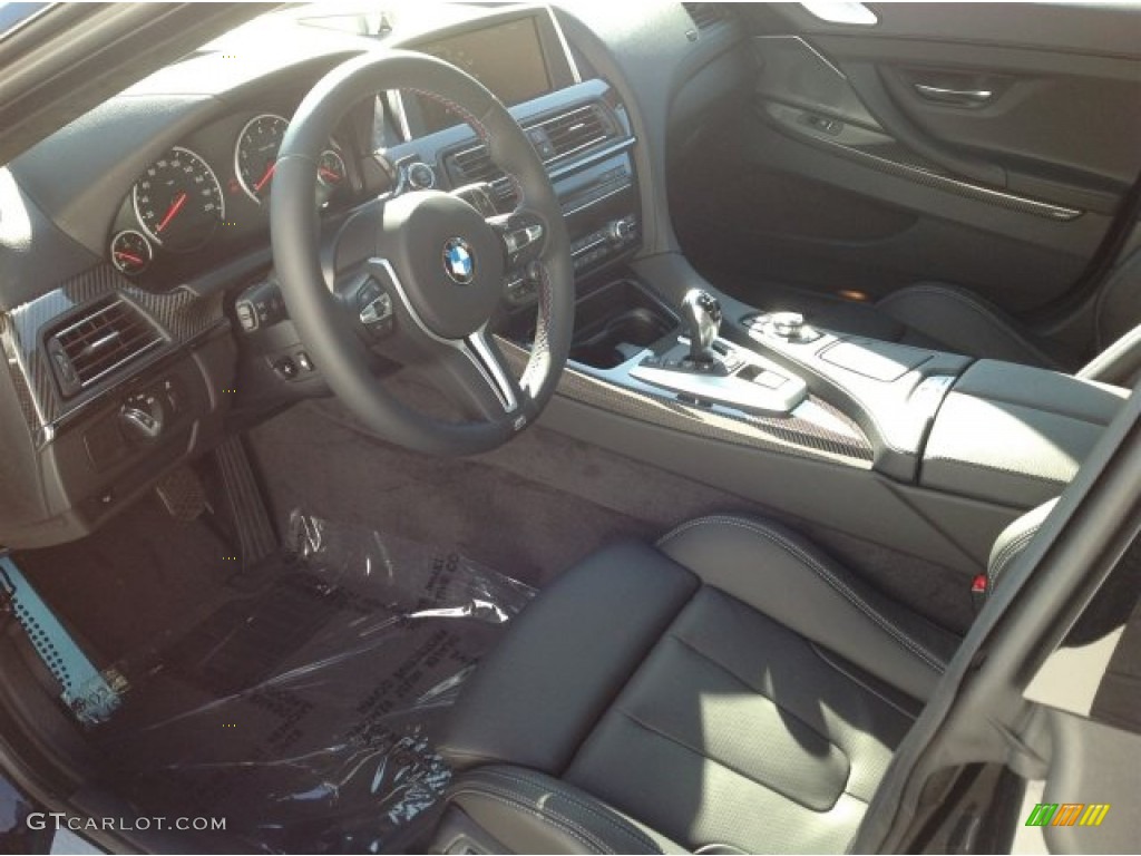 Black Interior 2014 BMW M6 Gran Coupe Photo #90400412