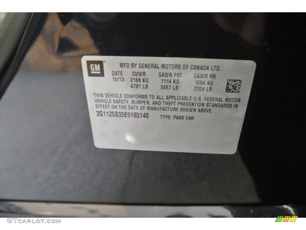 2014 Impala LT - Blue Ray Metallic / Jet Black/Dark Titanium photo #6