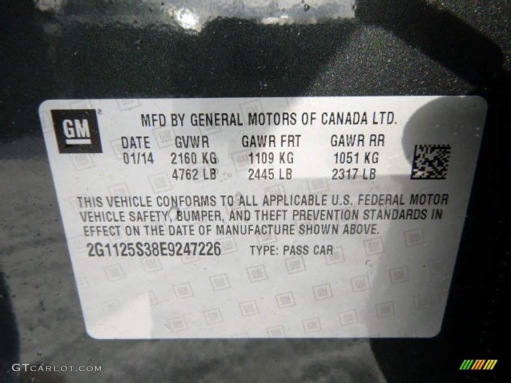 2014 Impala LT - Ashen Gray Metallic / Jet Black photo #20
