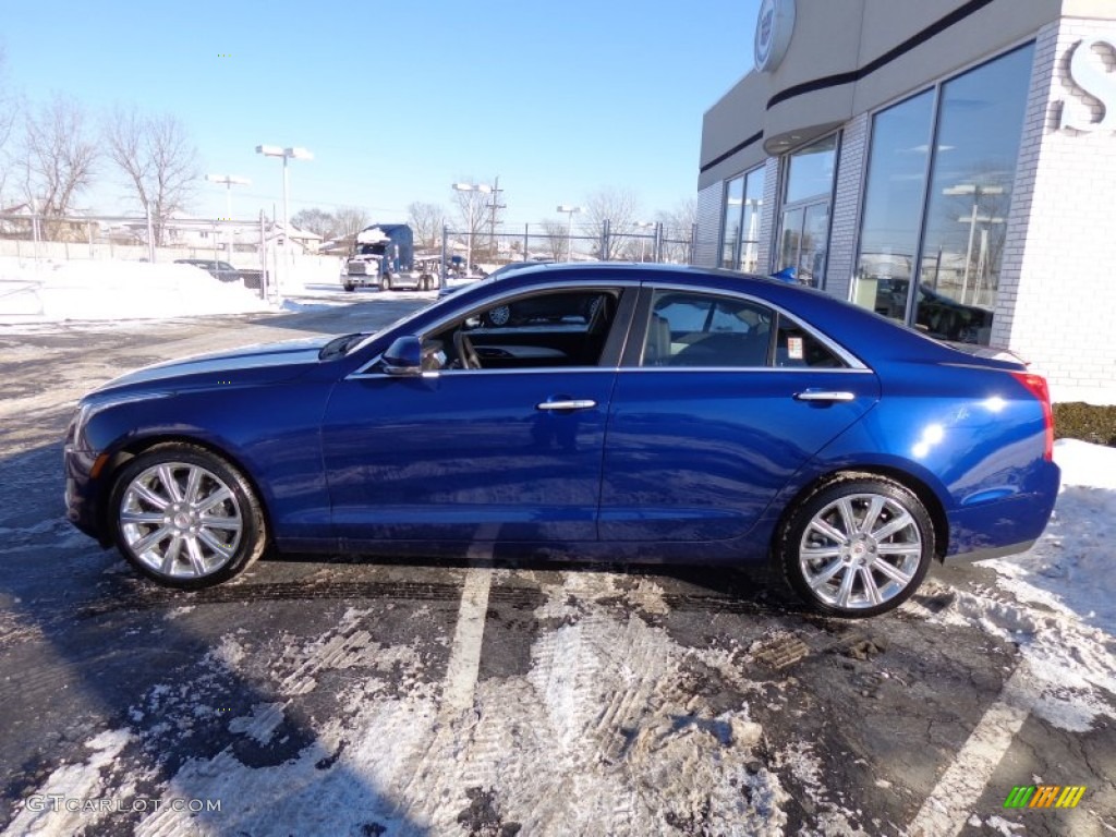 2013 ATS 3.6L Premium AWD - Opulent Blue Metallic / Jet Black/Jet Black Accents photo #3