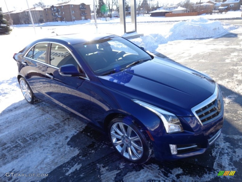 2013 ATS 3.6L Premium AWD - Opulent Blue Metallic / Jet Black/Jet Black Accents photo #4