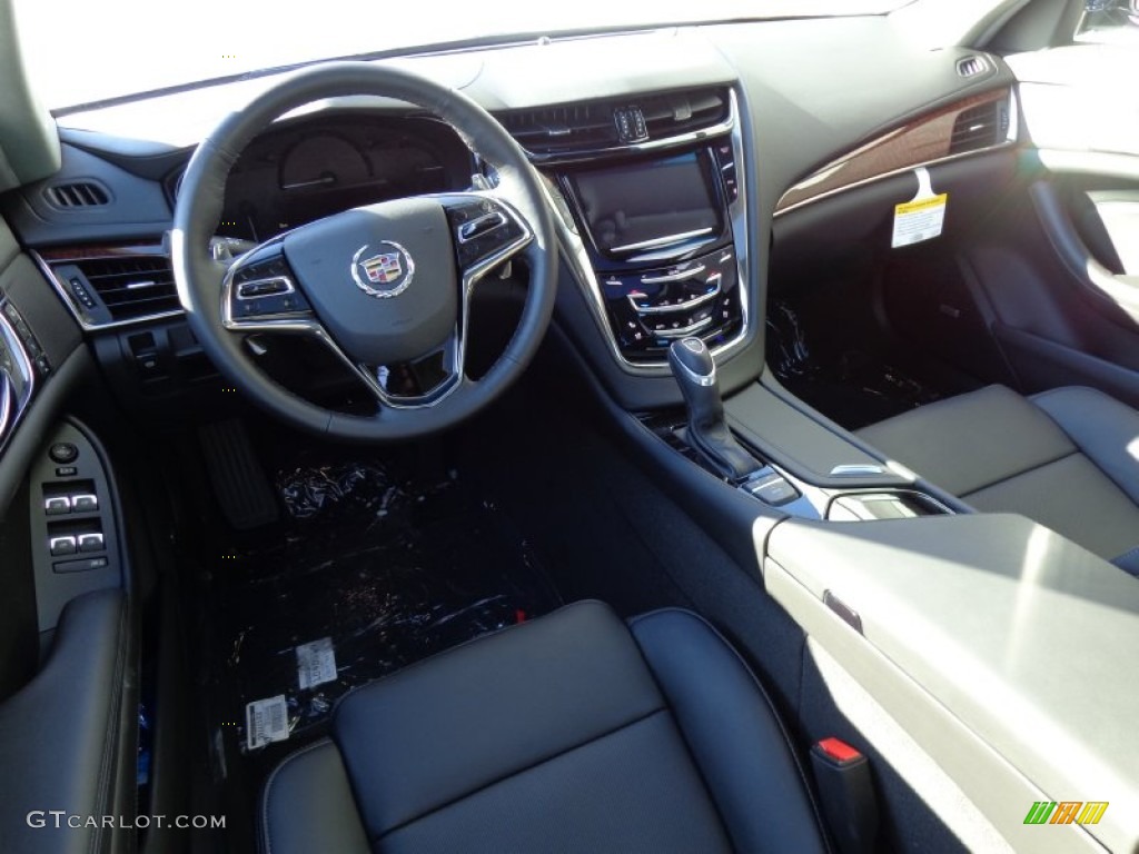 Jet Black/Jet Black Interior 2014 Cadillac CTS Luxury Sedan AWD Photo #90405107
