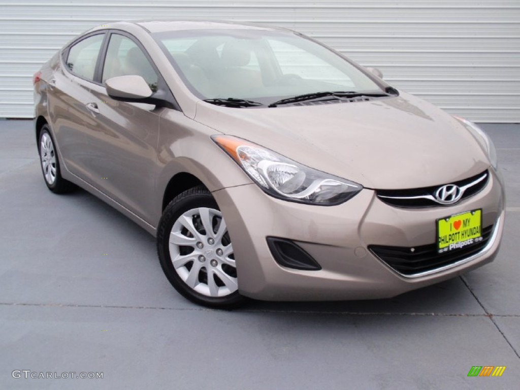 2012 Elantra GLS - Desert Bronze / Beige photo #1