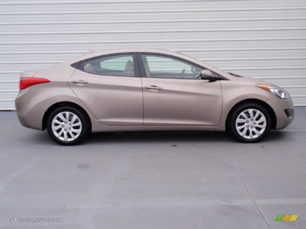 2012 Elantra GLS - Desert Bronze / Beige photo #2
